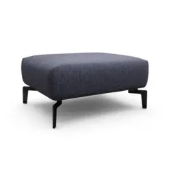 Hocker in Textil Blau