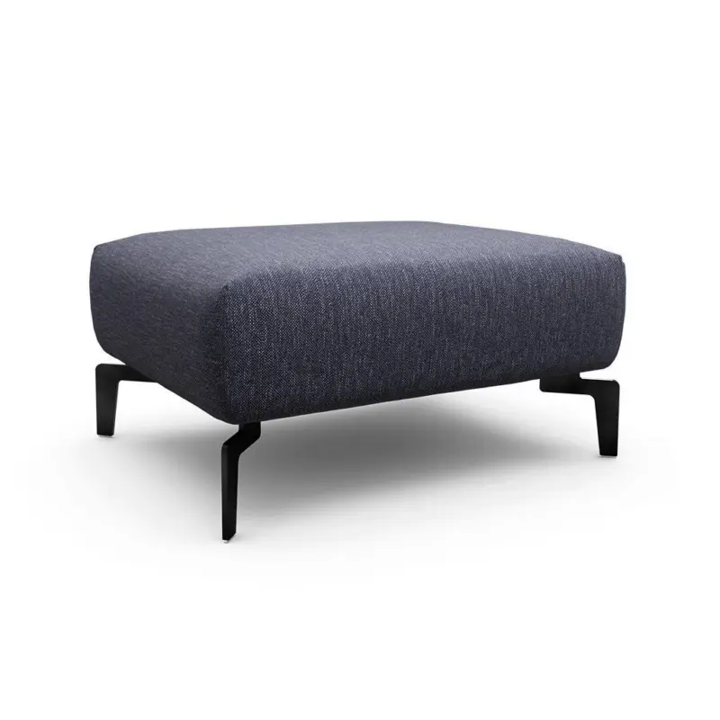 Hocker in Textil Blau