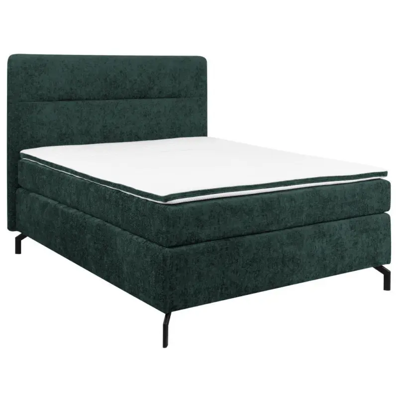 Boxspringbett 140/200 cm in Dunkelgr&uuml;n
