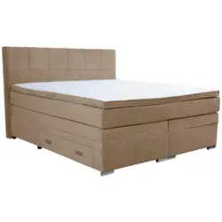 Boxspringbett 180/200 cm in Taupe