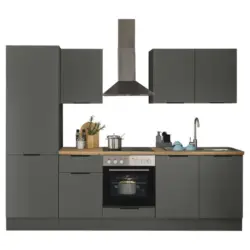 K&uuml;chenblock in Graphitfarben