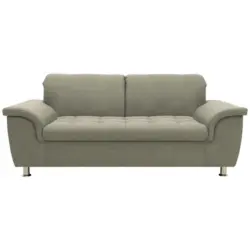 2-Sitzer-Sofa in Webstoff Graubraun