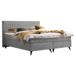 Boxspringbett 180/200 cm in Grau