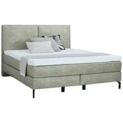 Boxspringbett 200/200 cm in Beige