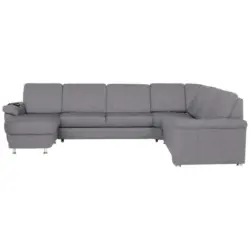 Wohnlandschaft in Flachgewebe Grau