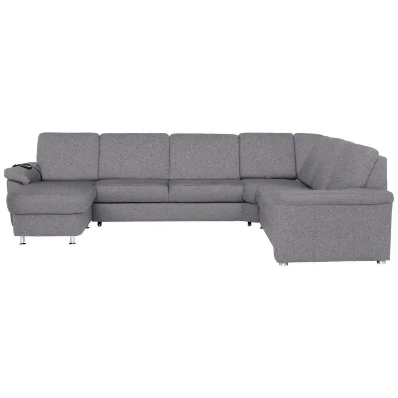 Wohnlandschaft in Flachgewebe Grau