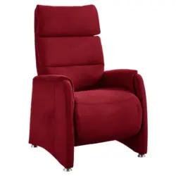 Fernsehsessel in Flachgewebe Rot