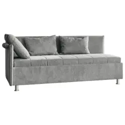 Polsterliege in Flachgewebe Grau