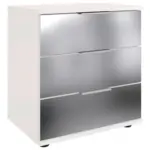 XXXLutz Lauterach - Ihr M&ouml;belhaus bei Bregenz Nachtk&auml;stchen 52/58/38 cm in Klar, Wei&szlig;