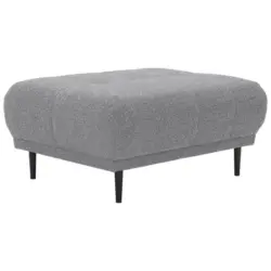 Hocker in Textil Grau