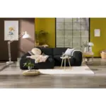 XXXLutz Lauterach - Ihr M&ouml;belhaus bei Bregenz Ecksofa Hannah in Cord Schwarz 170/252 cm