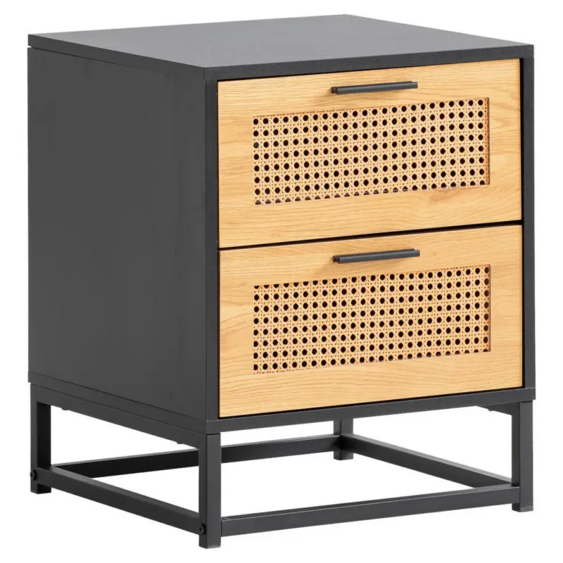 Nachtk&auml;stchen 45/56/45 cm in Schwarz