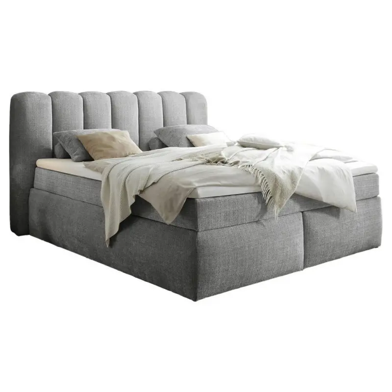 Boxspringbett 180/200 cm in Grau