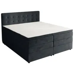 Boxspringbett 180/200 cm in Anthrazit