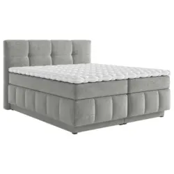 Boxspringbett 140/200 cm in Grau
