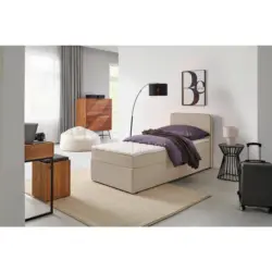Boxbett 90/200 cm in Beige