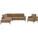 XXXLutz Lauterach - Ihr M&ouml;belhaus bei Bregenz Sitzgarnitur Bali in Flachgewebe Braun