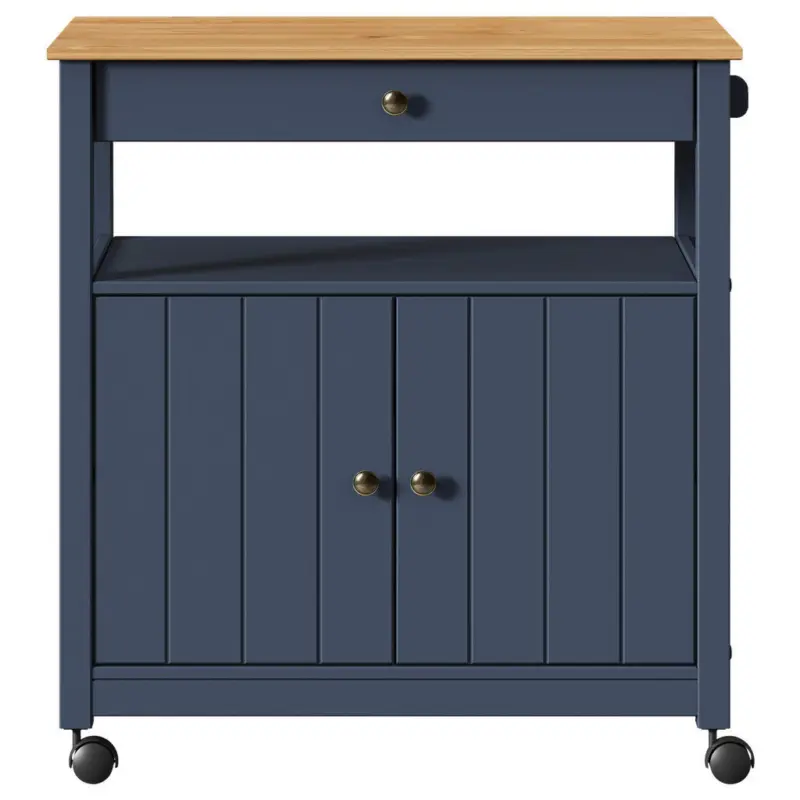 Servierwagen in Braun, Dunkelgrau