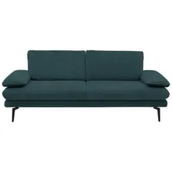 3-Sitzer-Sofa Dieter Knoll in Velours Petrol