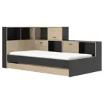 XXXLutz Lauterach - Ihr M&ouml;belhaus bei Bregenz Stauraumbett 90/200 cm in Schwarz, Kastanienfarben