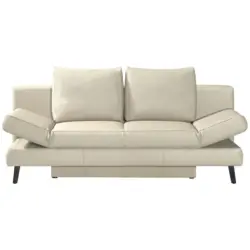 Schlafsofa Lavinia in Echtleder Naturfarben