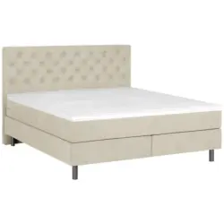 Boxspringbett 180/200 cm in Beige