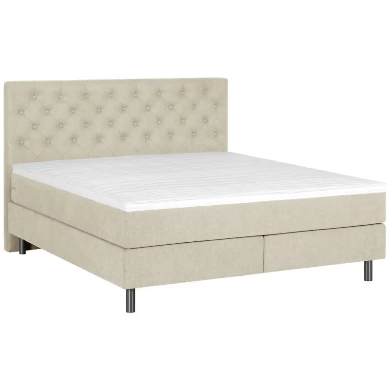 Boxspringbett 180/200 cm in Beige