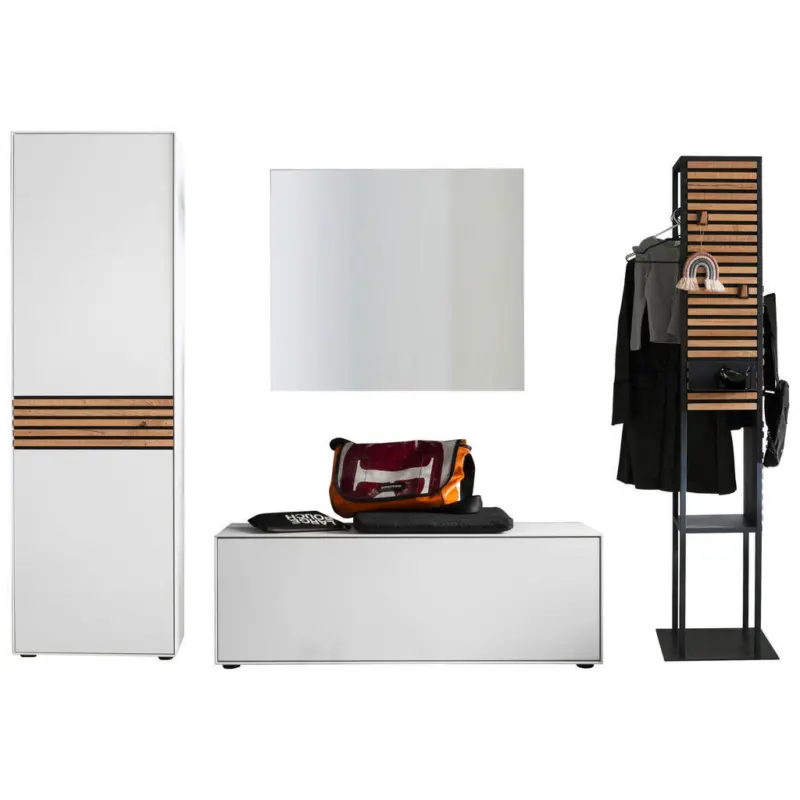 Garderobe 4-teilig in 252/196/42 cm
