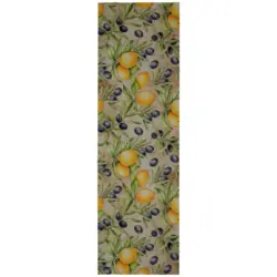 K&uuml;chenl&auml;ufer 45/150 cm Velvet Gelb, Salbeigr&uuml;n, Graublau