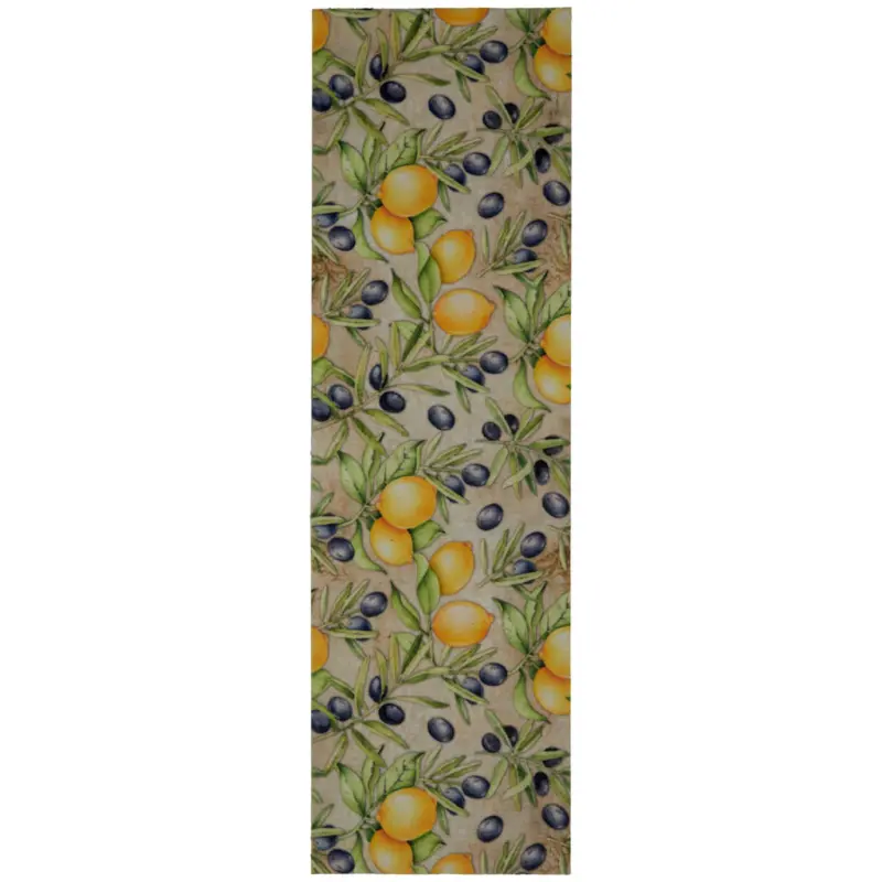 K&uuml;chenl&auml;ufer 45/150 cm Velvet Gelb, Salbeigr&uuml;n, Graublau