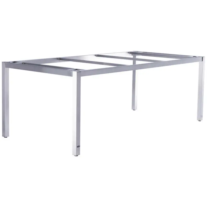 Gartentischgestell 210/100/74 cm Metall Silberfarben