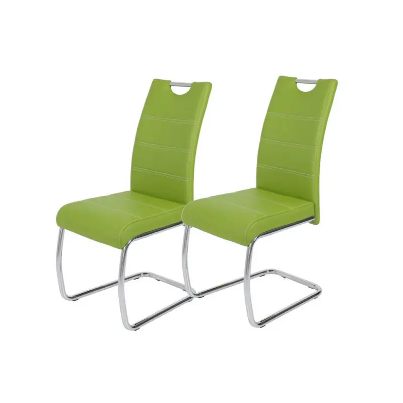 Schwingstuhl-Set 2 St&uuml;ck mit Griff Lederlook