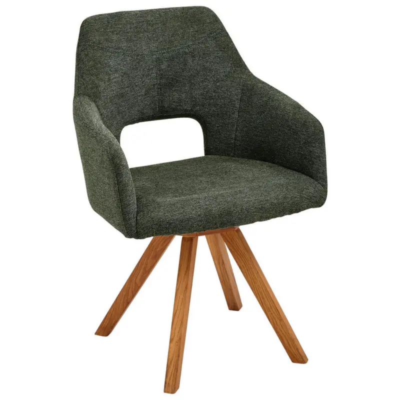 Armlehnstuhl Stoffauswahl, Gestellauswahl, Sitzfl&auml;che 180&deg; drehbar, automatische R&uuml;ckholfunktion Webstoff