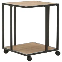 Beistelltisch in Metall, Kunststoff, Holzwerkstoff 40/40/51 cm