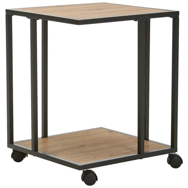 Beistelltisch in Metall, Kunststoff, Holzwerkstoff 40/40/51 cm