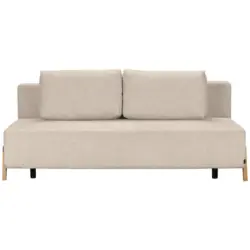 Schlafsofa in Boucl&eacute; Beige