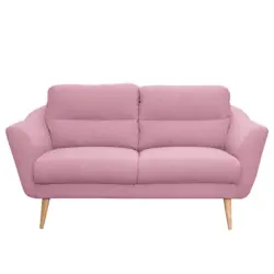 2-Sitzer-Sofa Tromso in Webstoff Rosa Skandinavisch, Modern, Landhaus