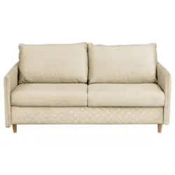 Schlafsofa in Samt Beige Modern, Boho, Glamour