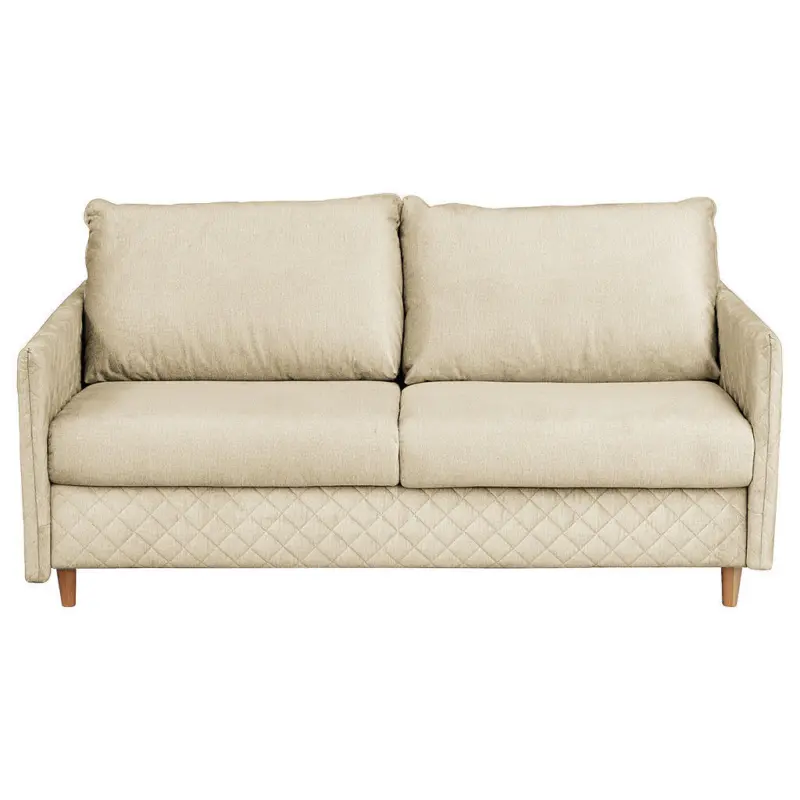 Schlafsofa in Samt Beige Modern, Boho, Glamour