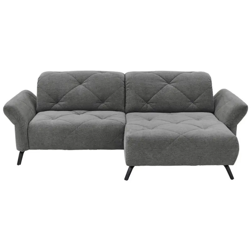 Ecksofa Beach in Webstoff Anthrazit 262/173 cm