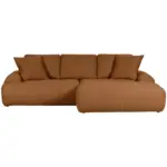 XXXLutz Lauterach - Ihr M&ouml;belhaus bei Bregenz Ecksofa in Flachgewebe Rostfarben 286/195 cm