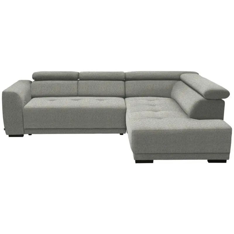 Ecksofa in Struktur Greige 284/205 cm