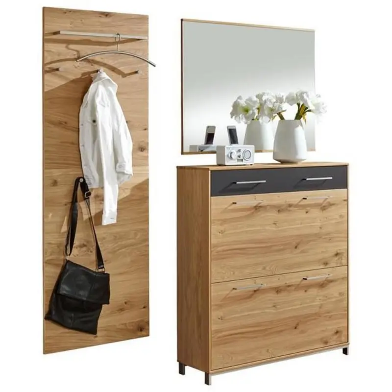 Garderobe 3-teilig in 170/195/31 cm