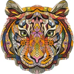 Flachwebeteppich 90/90 cm Mystic Wilderness Orange