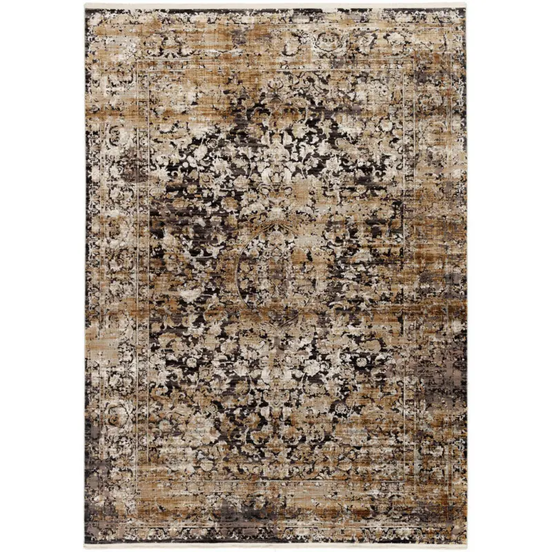 Webteppich 120/180 cm Le Mans Grau, Goldfarben