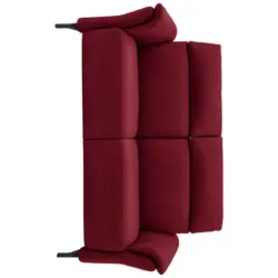 2-Sitzer-Sofa in Mikrofaser Rot
