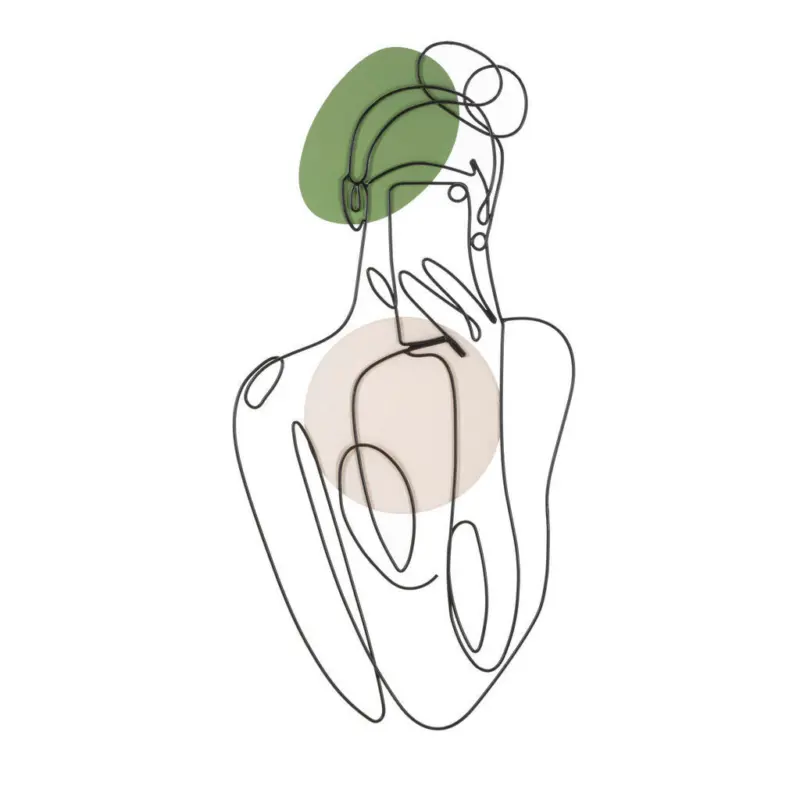 Wanddeko 40/80/1.3 cm