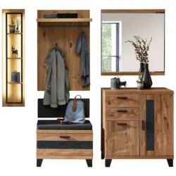 Garderobe 7-teilig in 215/199/38 cm