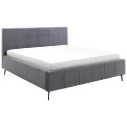 Polsterbett Bettkasten, Lattenroste, Matratzen Anthrazit 180/200 cm