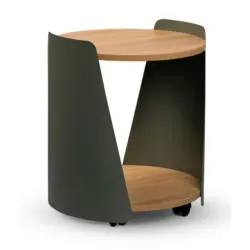 Couchtisch in Metall, Holzwerkstoff 40/40/48 cm